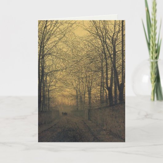 ジョンAtkinson Grimshawの絵画の挨拶状 カード (正面)