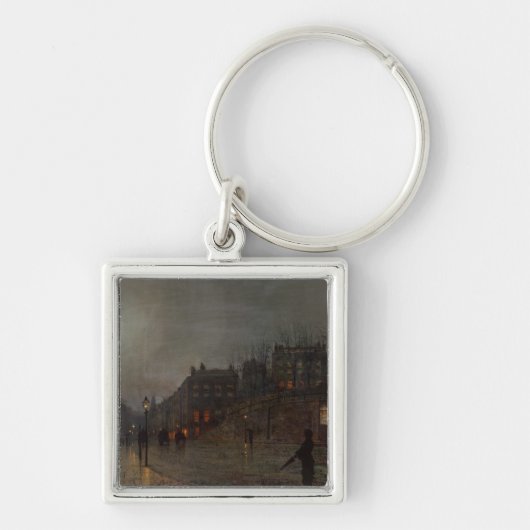 ジョンAtkinson Grimshaw薄暗がり1882年で家に行く| キーホルダー (正面)