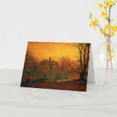 ジョンAtkinson Grimshaw |お化け屋敷 カード (黄色い花)