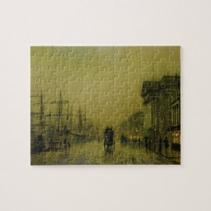 ジョンAtkinson Grimshaw リヴァプールの波止場の習慣H ジグソーパズル