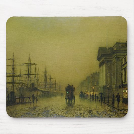 ジョンAtkinson Grimshaw |リヴァプールの波止場の習慣H マウスパッド (正面)