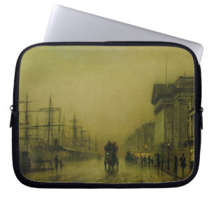 ジョンAtkinson Grimshaw リヴァプールの波止場の習慣H ラップトップスリーブ