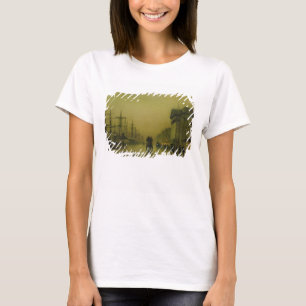 ジョンAtkinson Grimshaw  リヴァプールの波止場の習慣H Tシャツ