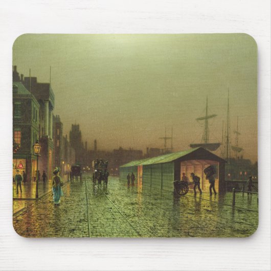 ジョンAtkinson Grimshaw |リヴァプールの波止場 マウスパッド (正面)