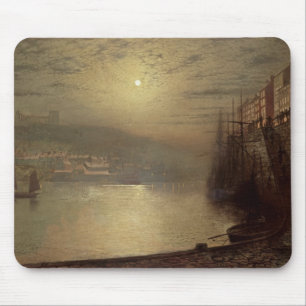 ジョンAtkinson Grimshaw Whitby (キャンバスの油) マウスパッド