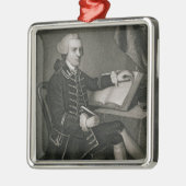 ジョンB. Forrが刻むジョンハンコックのポートレート メタルオーナメント (左)