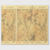 ジョンBachelder著Gettysburgの地図の戦場 ラッピングペーパー (フラット)