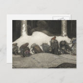 ジョンBauer -クリスマスの夜の… シーズンポストカード (正面/裏面)