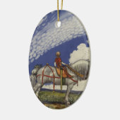 ジョンBauer 1907年著広い世界に セラミックオーナメント (左)