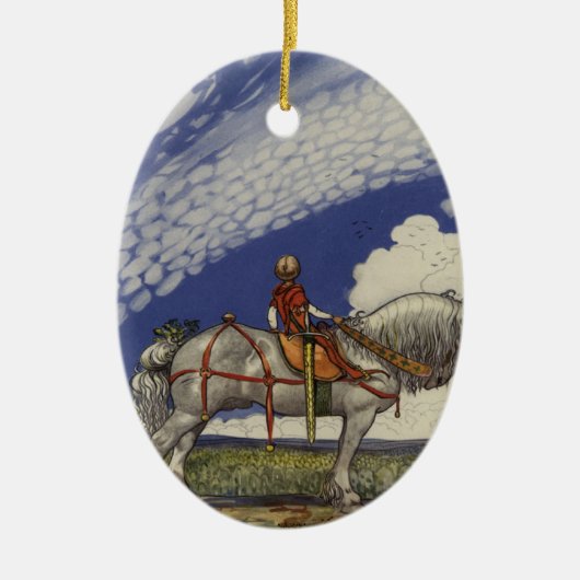 ジョンBauer 1907年著広い世界に セラミックオーナメント (正面)