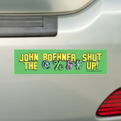 ジョンBoehnerは@%&#を締めました! バンパーステッカー (車上)