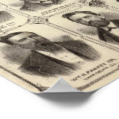 ジョンCホール教授とJWブラッドショー教授のポートレート ポスター (角)