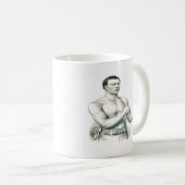 ジョンC. Heenan -チャンピオン裸指の関節のボクサー! コーヒーマグカップ (正面右)