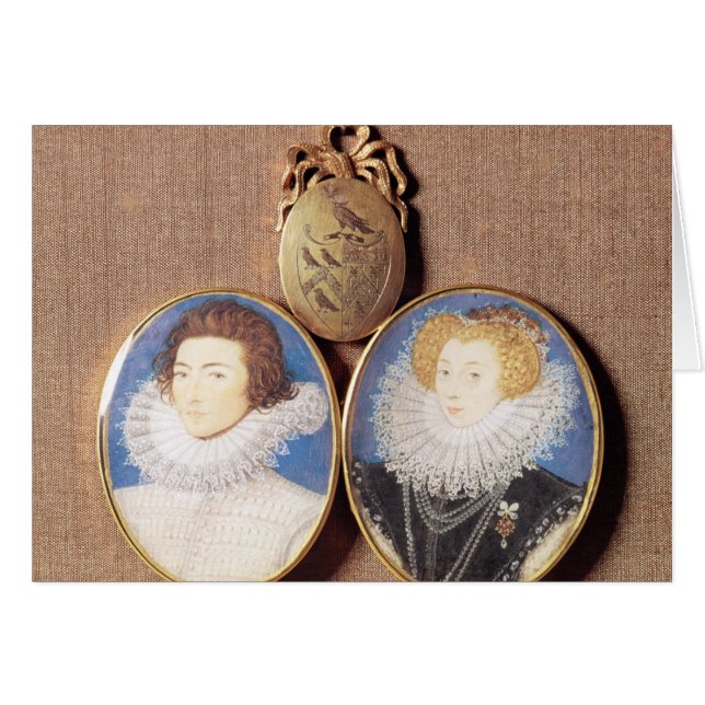 ジョンCrokerおよび彼の妻フランシス (正面横)