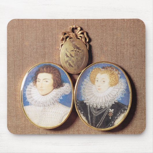 ジョンCrokerおよび彼の妻フランシス マウスパッド (正面)