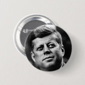 ジョンFケネディポートレート 缶バッジ (正面&裏面)