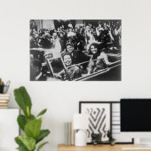 ジョンF.ケネディのモーターケードダラステキサス州1963年11月22日 ポスター (ホームオフィス)