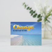 ジョンF.ケネディ感動的引用文「変化」 ポストカード (スタンド正面)