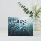 ジョンF.ケネディ感動的引用文「変化」 ポストカード (スタンド正面)