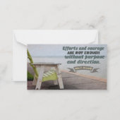 ジョンF.ケネディ感動的引用文「目的」 ノートカード (正面)