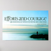 ジョンF.ケネディ感動的引用文「目的」 ポスター (正面)