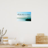 ジョンF.ケネディ感動的引用文「目的」 ポスター (キッチン)