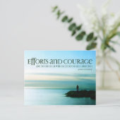 ジョンF.ケネディ感動的引用文「目的」 ポストカード (スタンド正面)