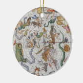 ジョンFlamsteed著「地図書Coelestis」からのプレート27、 セラミックオーナメント (左)