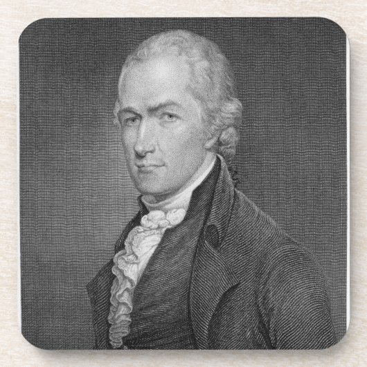 ジョンFr著刻まれるアレクサンダー・ハミルトン(1757-1804年) コースター (正面)