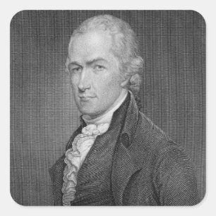 ジョンFr著刻まれるアレクサンダー・ハミルトン(1757-1804年) スクエアシール