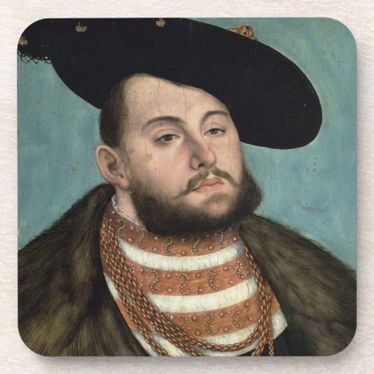 ジョンFrederickのポートレート寛大の(1503-5年 コースター (正面)