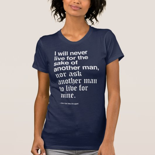 ジョンGaltの帖当か縮約版の暗闇 Tシャツ (正面)