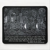 ジョンGaltはだれであるかニューヨーク上の星明かりの夜…か。 マウスパッド (正面)