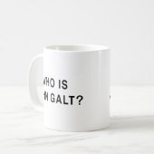 ジョンGaltはだれですか。 コーヒーマグカップ (正面左)
