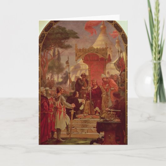 ジョンGranting王1215年1900年にマグナCarta カード (正面)