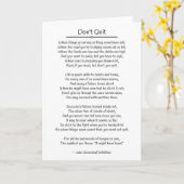 ジョンGreenleaf Whittier -やめないで下さい カード (黄色い花)