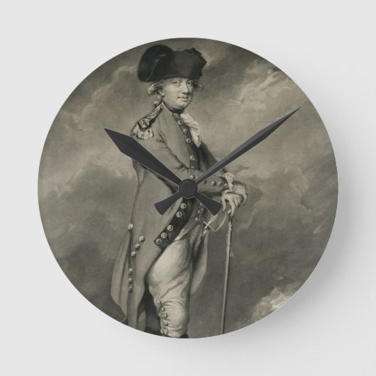 ジョンJo著刻まれるCornwallis (1738-1805年)概要 ラウンド壁時計 (正面)