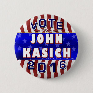 ジョンKasichの大統領2016年の選挙の共和党員 缶バッジ