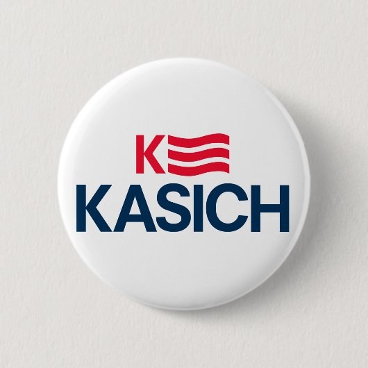 ジョンKasich 2016のキャンペーンボタン- 2.25"円形 缶バッジ (正面)