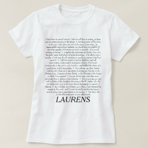 ジョンLaurensの引用語句のワイシャツ Tシャツ