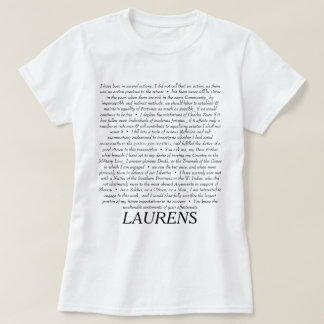 ジョンLaurensの引用語句のワイシャツ Tシャツ