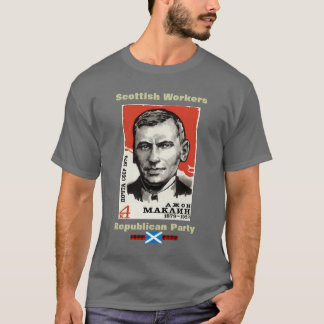 ジョンMacleanのスコットランドの労働者の共和党のティー Tシャツ