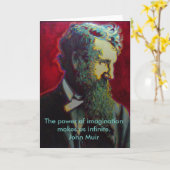 ジョンMuirの博物学者のブランクの挨拶状の自然 カード (黄色い花)