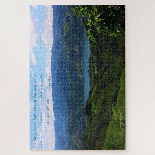 ジョンMuirの活気づけるな引用文のパズル ジグソーパズル (縦)