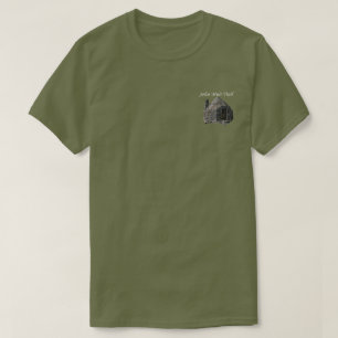 ジョンMuirの道。 Muir小屋のポケット Tシャツ