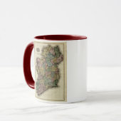 ジョンPinkerton著1813年のアイルランドの地図 マグカップ (正面左)