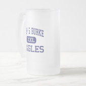 ジョンS Burke -イーグルス-カトリック教徒- Goshenニューヨーク フロストグラスビールジョッキ (正面左)