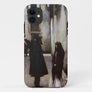 ジョンSargentを絵を描くベニス風の通りの芸術 iPhone 11 ケース