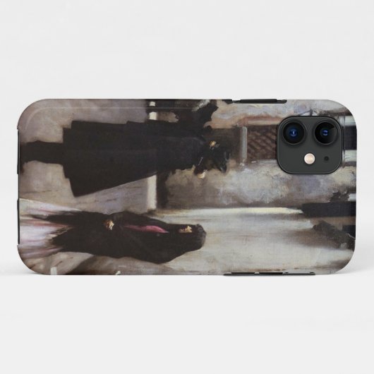 ジョンSargentを絵を描くベニス風の通りの芸術 Case-Mate iPhoneケース (裏面(横))