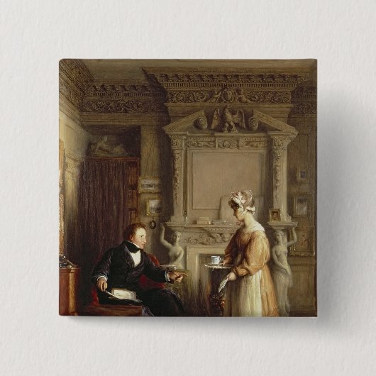 ジョンSheepshanksおよび彼の女中 缶バッジ (正面)